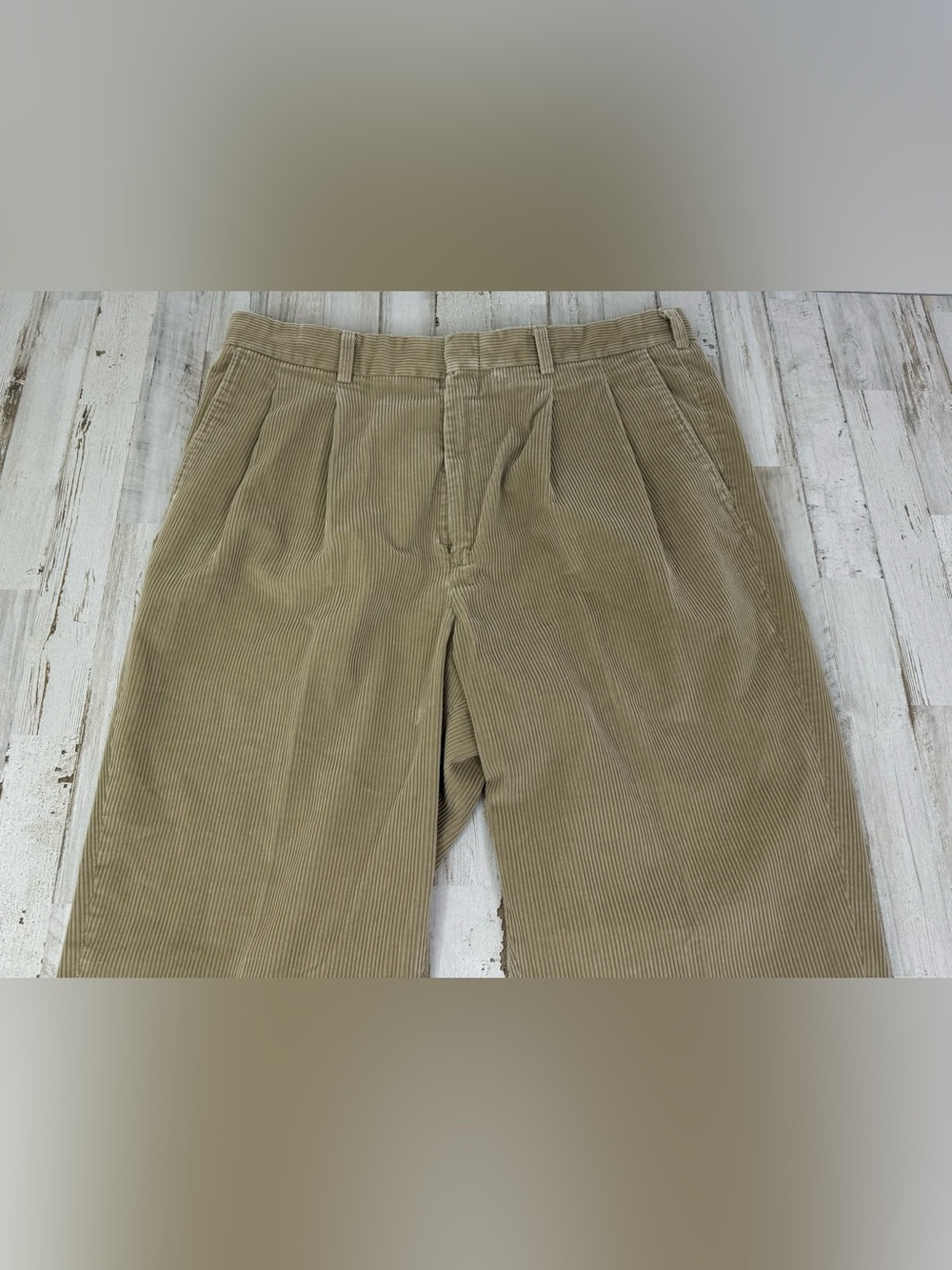 Vintage Eddie Bauer Corduroy Pants Mens 38x30 Tan Straight Leg - Picture 2 of 11